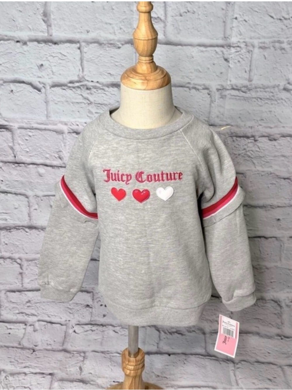 Juicy couture girls pullover fleece sweatshirt new with tag size 4T